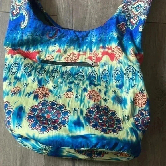 ❤️HP❤️Temptation Italy Multi Color Floral  Boho Canvas crossbody Bag - Picture 5 of 8